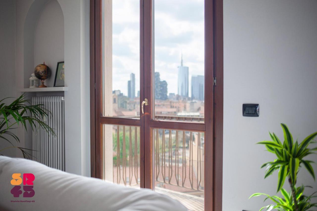 Stelvio Rooftop - Penthouse Skyline With Terrace And Jacuzzi Milánó Kültér fotó